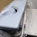 DMI Drop Arm Portable Toilet Commode, Extra-Wide Seat, 500 Pound Weight Capacity, Bucket with Lid Included, Adjustable Legs, Elderly Assistance Products, Grey