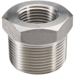 Beduan Stainless Steel Reducer Hex Bushing, 1-1/2" Male NPT to 3/4" Female NPT, Reducing Cast Pipe Adapter Fitting