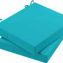 AAAAAcessories Outdoor Seat Cushions for Chairs, Waterproof, Fade-Resistant Patio Furniture Replacement Cushions, 18.5" x 16" x 3", Set of 2, Turquoise