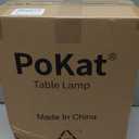 PoKat 20.75" Small Modern Ceramic Table Lamps Set of 2 for Bedroom, Green Bedside Lamps for Night Stands, Farmhouse House Decor Nightstand Table Lamps for Living Room End Table Green