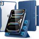ESR for iPad Pro 11 Inch Case (M5/M4) 2025/2024, Removable Magnetic Cover, Vertical Stand, Fully Supports Pencil Pro and Pencil (USB-C), Rebound 360 Series, Blue