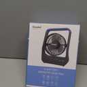 Gazeled F24 Battery Operated Fan, Camping Fan Battery Powered, Super Long Lasting, Portable D-Cell Battery Powered Desk Fan with Timer, 3 Speeds, Quiet, 180 Rotation, for Office,Bedroom,Outdoor, 5'' (Blue)