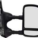 PartsFlow Manual Right Side Door Mirror For 2002-2016 Ford E-350 Super Duty/ E-150/ E-250/ Econoline Van/ Econoline/ E-150 Club Wagon/ E-350 Club Wagon/ E-150 Econoline Club Wagon/ E-250 Econoline
