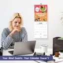 4 x Funny White Elephant Gag Gift Calendar 2026, Fu-ck It Again Swear Wall Calendar for Tired-Ass Women, From Jan 2026 to Dec 2026, 8.5"x11"