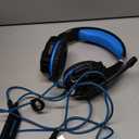 BENGOO G9000 Stereo Gaming Headset for PS4 PC Xbox One PS5 Controller, Noise Cancelling Over Ear Headphones with Mic, LED Light, 7.1 Surround Sound, Soft Memory Earmuffs for Nintendo Xbox Series X|S (Blue)