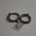 6AN 52" Transmission Fluid Oil Cooler Hose Line kit for GM Chevy Ford GMC Buick Cadillac Cars and Trucks Stainless Steel Braided PTFE Hose