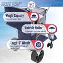 Rio Beach Wonder Wheeler Wide Beach Cart