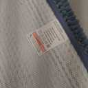 OLANLY Thick Bathroom Runner Rugs 44x24, Extra Absorbent Chenille Striped Bath Rugs, Rubber Backing, Machine Wash Dry, Long Bath Mats for Bathroom, Tub and Shower, Home Decor Accessories, Airy Blue