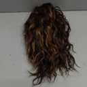 SEIKEA Ponytail Extension, 14" Short Wavy Drawstring Ponytail Lightweight Multi Layered Fake Pony Tails Hair Extensions Clip in Hair Extensions Ponytail Chocolate Brown with Caramel Blonde Highlights