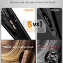 0.5 Inch Mini Flat Iron Adjustable Temp, Desalo 100-240V Mini Hair Straightener, Anti-Scald Design Small Flat Iron for Short Hair, Curls Bangs, Dual Voltage for Travel, Rose Gold