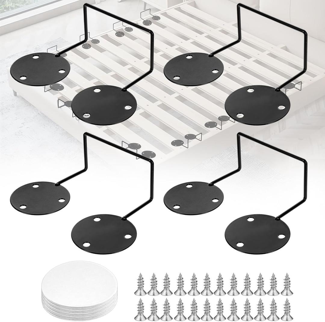 Mattress Retainer Bar for Adjustable Bed, Non Slip Mattress Gaskets, Black, 3.7 Inch, Extra Firm, Euro Top