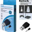 Bluetooth Adapter for PS4/PS5, USB 4.0 Dongle Receiver/Transmitter, Compatible with Bluetooth Headsets, A2DP HFP HSP