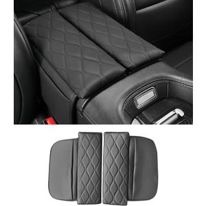 Egreat Center Console Armrest Cover for Mercedes Benz GLE 350 450 W167, GLS 450 X167 2020-2025, Leather Armrest Console Cover with Side Storage Pockets (for GLE GLS)