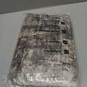 Washable Area Rug 4'x6' Vintage Traditional Floor Cover Foldable Thin Rugs Retro Kitchen Indoor Distressed Non Slip Carpet Floral Print Mat Bedroom Living Room (Khaki Brown)