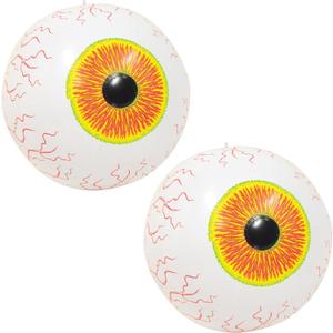 Beistle 2 Piece 16" Plastic Inflatable Eyeball Decorations With Hang Tab- Giant Eye Spooky Halloween Party Supplies Beistle 2 Piece 16" Plastic Inflatable Eyeball Decorations With Hang Tab- Giant Eye Spooky Halloween Party Supplies