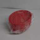 Kingrol 24 Large Fast Food Baskets, 11.8 x 8.75 x 1.75 Inch, Red - Oval Plastic Food Serving Baskets for Restaurant, Home Kitchen, Office, Party, Picnic