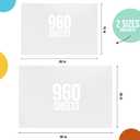 Crown Display White Tissue Paper for Gift Bags White Tissue Paper Bulk - 960 Sheets 20" X 30" 10lb Newsprint for Packing, Birthday Gift Box Filler, Packing Supplies for Moving Supplies