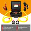 12V Fuel Transfer Pump Set,75W Gasoline Transfer Pump Moves 110 Gallons Of Gas Per Hour, with High Elastic Fuel Pipe & 2 Power Cables, Great for Vehicles, Boats, Equipment (110GPH-SET)