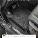 for Dodge Durango 2016-2025 2026 6 Seats Floor Mats Cargo Liner All Weather Protector Heavy Duty TPE Waterproof Anti-Slip Tech Mats for Durango 2017 2018 2019 2020 2021 2022 2023 2024 Accessories
