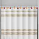 Maple Leaf Shower Curtain Hooks, 12Pcs Thanksgiving Decorative Autumn Fall Leaves Shower Curtain Rings Rustproof for Bathroom Bedroom Room Decor