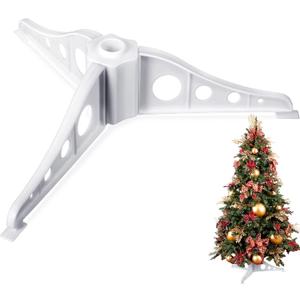 Youyole Christmas Tree Stand Plastic Legs Replacement White Artificial Xmas Base Holder for Trees 0.75'' in Diameter