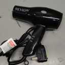 Revlon Compact Hair Dryer | 1875W Lightweight Design, Perfect for Travel, (Black)
