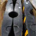 VEVOR Car Driveway Rubber Curb Ramp, 33069 lbs Load Capacity, 2.6 inch Rise Curbside Bridge Ramp with Yellow Reflective Strips, Suitable for Loading Dock, Warehouse, Garage, Sidewalk (3 Pack)