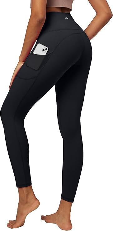High Waist Yoga Pants with Pockets, Leggings for Women Tummy Control, Workout Leggings for Women 4 Way Stretch 2 PCS XXL
