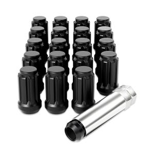 Orion Motor Tech M12x1.5 Lug Nuts,12x1.5mm Wheel Lug Nuts Compatible with Toyota Camry Corolla Highlander RAV4 Tacoma, Honda Accord CR-V Civic Fit, Ford Escape Focus Fusion and More, Set of 20 (Black)