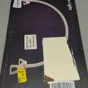 Yokilly Arc Half Moon Light: 16" Half Moon Light with Foldable Bracket for Desk Salon Table Use - No Flicker & Shadow-Free Desk Lamp with Stepless Brightness 3000-6500K for Manicurist Nail Tech (White)