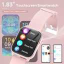 Smart Watch for Men, 120 Sports Modes Smartwatch with 1.83" HD, Alexa Built-in, Heart Rate/Sleep Monitor, IP67 Waterproof, Bluetooth Call & Music Control Fitness Watch for iPhone/Android (Pale Pink)