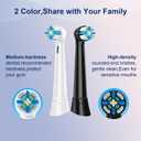 iO Replacement Heads Compatible with Oral B iO 2/3/4/5/6/7/8/9/10 Series Electric Toothbrush,Toothbrush Heads Compatible with Oral B iO,Gentle Gum Care Bristles for a Comfortable Clean,White