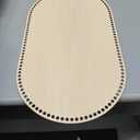Large Moses Basket Wood Bottom 27.56 x 15.75 inches,Oval Natural Wood Base Shaper for DIY Crochet or Knitting Weaving Crafts Home Decoration (1PC)