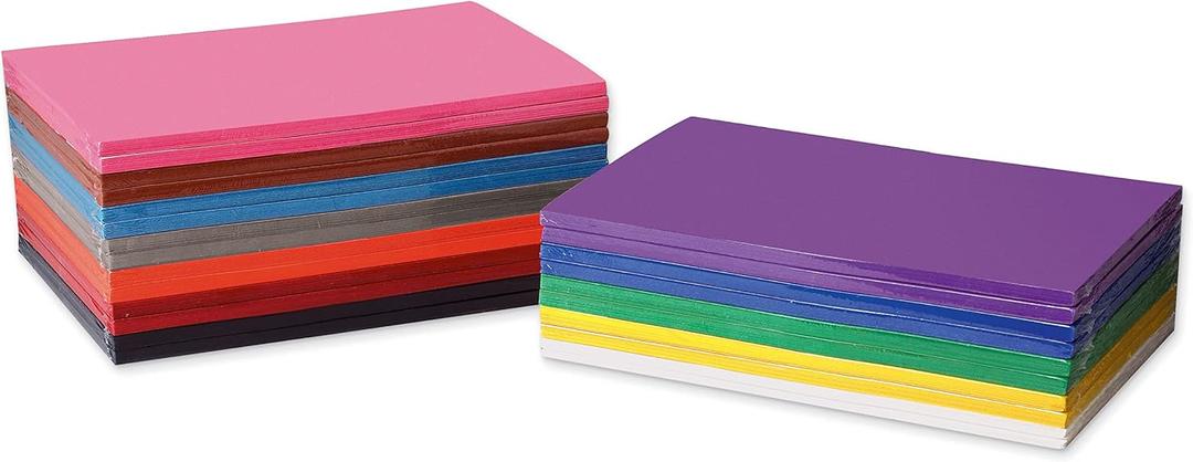 Prang (Formerly SunWorks) Construction Paper Sampler, 12 Assorted Colors, 12" x 18", 1,200 Sheets