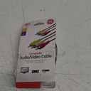 GE Composite Audio/ Video Cable, 6 ft. RCA Style Plugs 3-Male to 3-Male,, for TV, VCR, DVD, Blu Ray, Video Game System, Satellite, and Home Theater Receivers, 33608