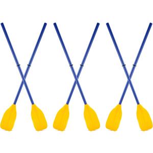 6 Pcs Boat Oars Kayak Paddles PVC Detachable Canoe Paddle, Ribbed French Oar for Inflatable Boat Water Marine Sports Rubber Dinghy