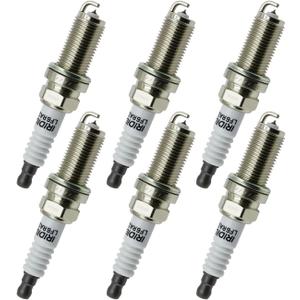 6 Pack 6619 Iridium Spark Plugs LFR6AIX-11 Fit for BMW Toyota Camry Avalon Sienna RAV4 Venza 4Runner Tundra Highlander Lexus ES350 RX350 RX450h Mercedes-Benz Saab Volvo Subaru, 2.5L-4.0L L6 V6 H6