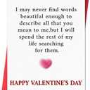 Beixian Funny Valentines Day Card for Husband Wife Boyfriend Girlfriend, Sweet Valentine's Day Cards Gifts for Men Women Him Her 2 Pack