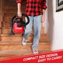 Shop-Vac 2.5 Gallon 2.5 Peak HP Wet/Dry Vacuum, Portable Compact Shop Vacuum with Collapsible Handle Wall Bracket & Multifunctional Attachments for Home, Jobsite. 2036000