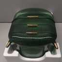 CANITORON Makeup Organizer,Large Capacity Skincare Organizer for Vanity,Cosmetic Organizer with 2 Drawers and Transparent Cover for Bedroom Countertop and Bathroom Countertop Storage(L, Green)