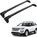 FLYCLE 300lbs Lcokable Roof Rack Crossbars Fit for 2016-2019 Explorer, Aluminum Heavy Duty Cross Bars Rooftop Luggage Kayaks Bicycles Snowboard Canoe Carrier Cargo Bag