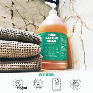 Smart Brands Laboratory Pure Castile Soap, 1 Gallon, 2 Pack