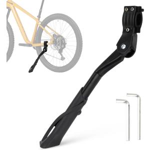 E Bike Kickstand for Adult Bikes, PSLER Adjustable Ebike Kickstand Heavy Duty Antislip Bike Kick Stand for 24"-29" Electric Bike Road Bike Adult Bikes Mountain Bike