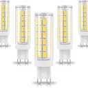 G9 Led Bulbs 75W 80W 100W Replacement 4000K Natural White,1000 lm, AC120V G9 8W Bi-pin Neutral LED Corn Light Bulb for Chandelier Pendant Bathroom Vanity Ligting,5Pack