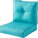 Greendale Home Fashions Outdoor Sunbrella Premium Deep Seat Cushion, 2 Piece Set, Canvas Aruba