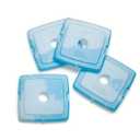 Cool Coolers By Fit & Fresh 4 Pack Slim Ice Packs, Quick Freeze Space Saving Reusable Ice Packs for Lunch Boxes or Coolers, Clear Blue Kids Ice,