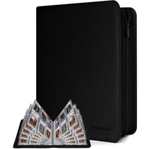 6 Pocket Graded Card Binder - Holds 60 PSA/SGC/BGS Slabs, Premium Archival Quality Display Album for Trading Card Collectors (Black)