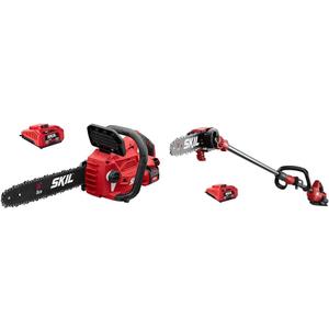 SKIL PWR CORE 40 Brushless 40V Chainsaw & Pole Saw Kit with Battery and Charger