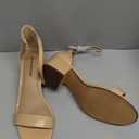 PARTY Women's Open Toe Ankle Strap Low Block Chunky Heels Sandals