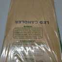 Flameless Candles with Remote Timer, Embedded String Lights Candles Acrylic Flickering, Battery Operated LED Pillar Candles, 7 Pcs Unbreakable, Black, 2.3x5/5/5/6/6/7/7 inches